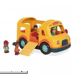 Battat Lights & Sounds School Bus Toy Vehicle for Toddlers Includes Driver + 4 Passengers  B01NCYYCJ1